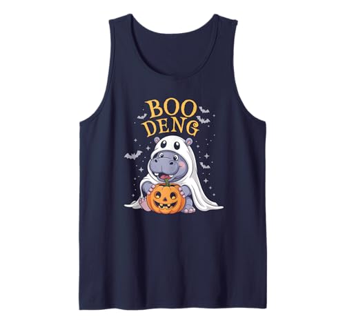 Kawaii Boo DENG Baby Pygmy Hippo Horrorfilm Hexengeist Tank Top von I Speak Fluent Hippopotamus Ghoul Animal Trick or
