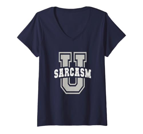 Damen Niedliches Sarcasm University Alumni School I'm So Ready Souvenir T-Shirt mit V-Ausschnitt Damen Niedliches Sarcasm University Alumni School I'm So Ready Souvenir T-Shirt mit V-Ausschnitt von I Teach Academy School Rocks Not Today Sarcasm