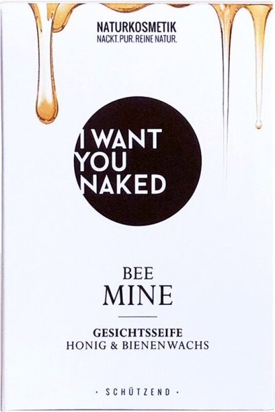 I Want You Naked Gesichtsseife Bee Mine Honig & Bienenwachs 100 g von I Want You Naked