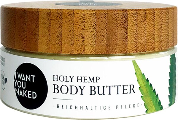 I Want You Naked Holy Hemp Body Butter Bio-Hanfsamenöl & Vitamin E 200 ml von I Want You Naked