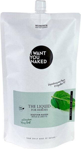 I Want You Naked THE LIQUID For Heroes Hand Wash REFILL 1000 ml von I Want You Naked