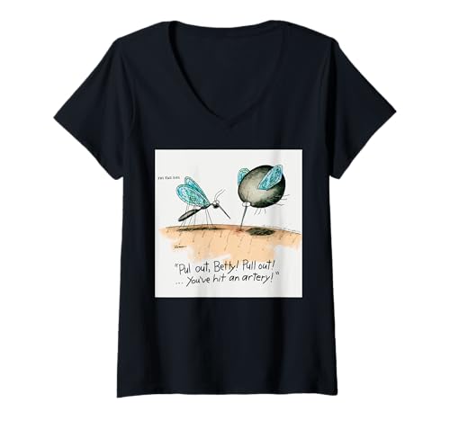 Damen Pull Out Betty You've Hit An Artery Deadstock Moschee Shirt T-Shirt mit V-Ausschnitt Damen Pull Out Betty You've Hit An Artery Deadstock Moschee Shirt T-Shirt mit V-Ausschnitt von I Was Normal Until I Started Being Myself