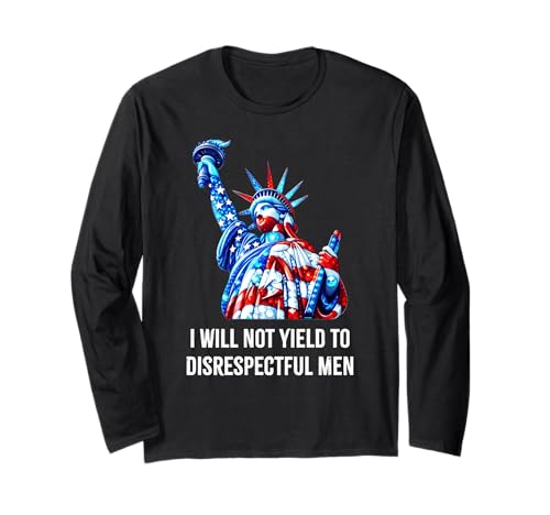 Freiheitsstatue AOC I Will Not Yield To Disrespectful Men Langarmshirt Freiheitsstatue AOC I Will Not Yield To Disrespectful Men Langarmshirt von I Will Not Yield To Disrespectful Men Statement