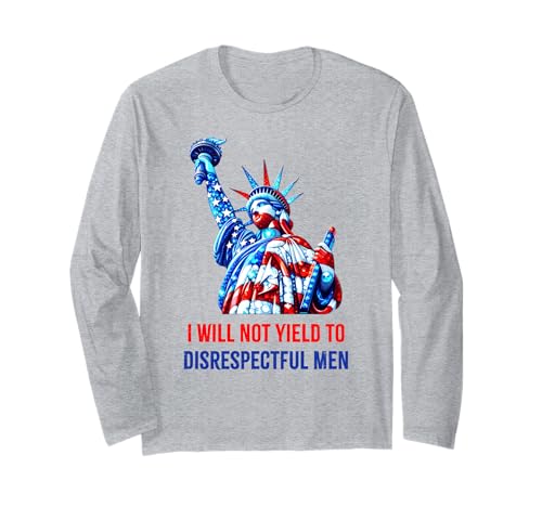 Freiheitsstatue AOC I Will Not Yield To Disrespectful Men Langarmshirt Freiheitsstatue AOC I Will Not Yield To Disrespectful Men Langarmshirt von I Will Not Yield To Disrespectful Men Statement