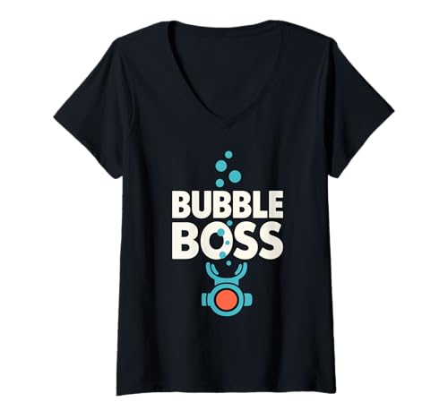 Damen Tauchlehrer Dive Crew Pride Teach Underwater Since T-Shirt mit V-Ausschnitt Damen Tauchlehrer Dive Crew Pride Teach Underwater Since T-Shirt mit V-Ausschnitt von I Yell Underwater Gift Proud Diving Instructor