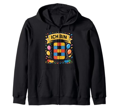 Kinder Bausteine Geburtstag Junge Mädchen 8 Jahre alt Kapuzenjacke Kinder Bausteine Geburtstag Junge Mädchen 8 Jahre alt Kapuzenjacke von I am 8 Building Blocks