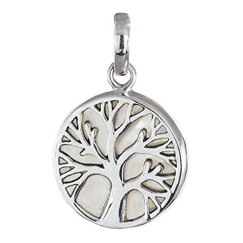 I-be, Perlmutt Anhänger Lebensbaum, 925 Silber, 204701 BDL mini von I-be