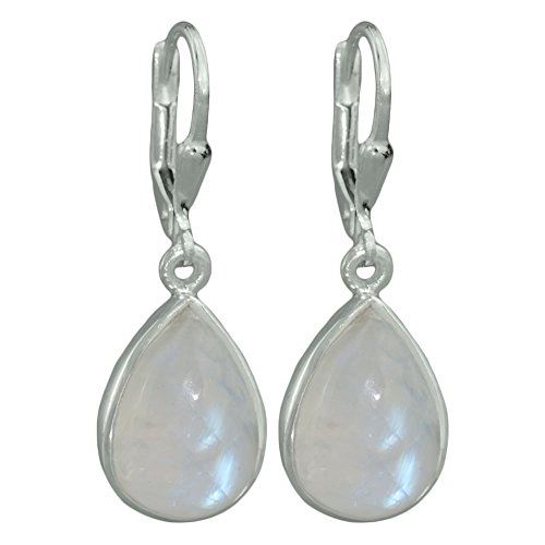 I-be,Regenbogen-Mondstein Edelstein Ohrringe Tropfen 925 Silber, Länge 3,3 cm im Geschenketui, 397914 g KB I-be,Regenbogen-Mondstein Edelstein Ohrringe Tropfen 925 Silber, Länge 3,3 cm im Geschenketui, 397914 g KB von I-be