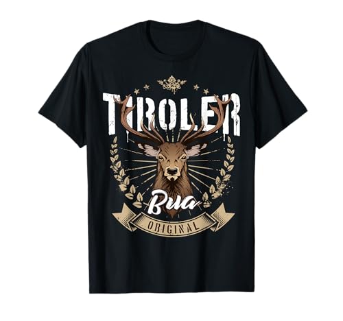 Tiroler Bua Tirol Hirsch Cool Lausbua Herren Männer Kinder T-Shirt Tiroler Bua Tirol Hirsch Cool Lausbua Herren Männer Kinder T-Shirt von I bin a Tiroler Bua