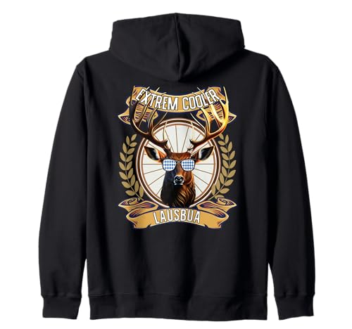 Extrem Cooler Lausbua Hirsch Lederhose Kinder Trachten Kapuzenjacke Extrem Cooler Lausbua Hirsch Lederhose Kinder Trachten Kapuzenjacke von I bin a bayrischer Lausbua Herren Jungen
