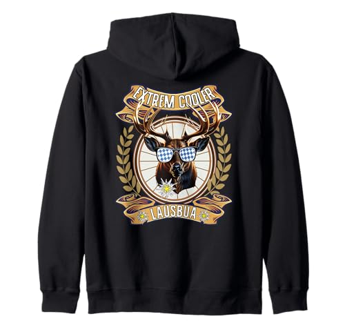 Extrem Cooler Lausbua Hirsch Lederhose Kinder Trachten Kapuzenjacke Extrem Cooler Lausbua Hirsch Lederhose Kinder Trachten Kapuzenjacke von I bin a bayrischer Lausbua Herren Jungen