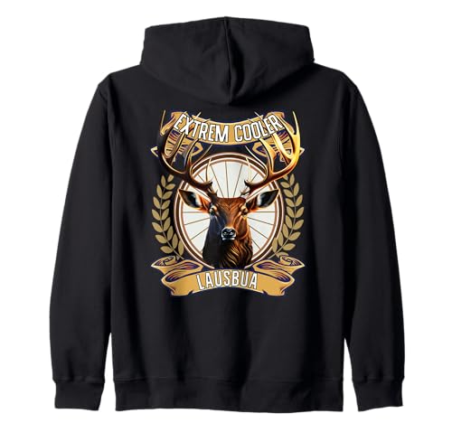 Extrem Cooler Lausbua Hirsch Lederhose Kinder Trachten Kapuzenjacke Extrem Cooler Lausbua Hirsch Lederhose Kinder Trachten Kapuzenjacke von I bin a bayrischer Lausbua Herren