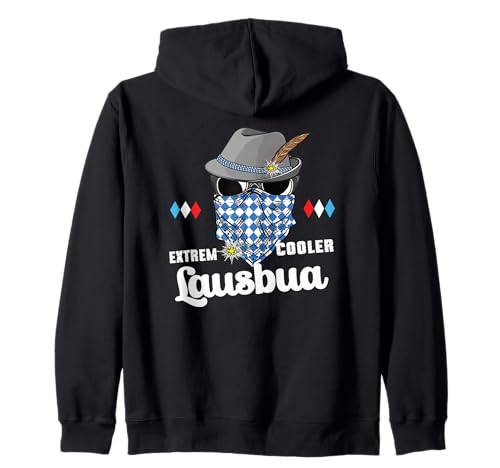 Extrem Cooler Lausbua Herren Trachten Kinder Tracht Kapuzenjacke von I bin a bayrischer Lausbua Lederhose Jungs