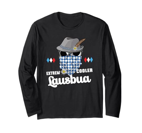 Extrem Cooler Lausbua Herren Trachten Kinder Tracht Langarmshirt von I bin a bayrischer Lausbua Lederhose Jungs