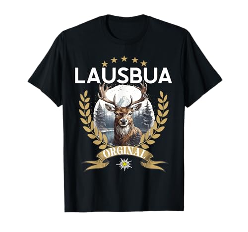 Extrem cooler Lausbua Hirsch Lederhose Kinder Trachten T-Shirt Extrem cooler Lausbua Hirsch Lederhose Kinder Trachten T-Shirt von I bin a bayrischer Lausbua Outfit Herren Jungen
