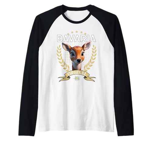 Bavaria Hirsch REH Lausbua Ersatz Lederhose Kinder Trachten Raglan Bavaria Hirsch REH Lausbua Ersatz Lederhose Kinder Trachten Raglan von I bin a bayrischer Lausbua Outfit Herren & Damen