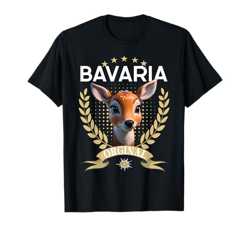 Bavaria Hirsch REH Lausbua Ersatz Lederhose Kinder Trachten T-Shirt Bavaria Hirsch REH Lausbua Ersatz Lederhose Kinder Trachten T-Shirt von I bin a bayrischer Lausbua Outfit Herren & Damen
