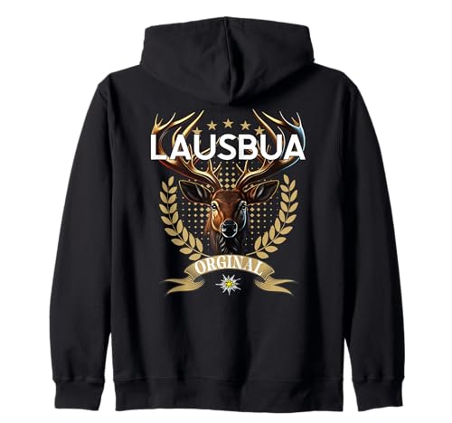 Lausbua Hirsch Lederhose Kinder Trachten Herren Lausbua Kapuzenjacke Lausbua Hirsch Lederhose Kinder Trachten Herren Lausbua Kapuzenjacke von I bin a bayrischer Lausbua jungs