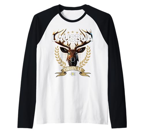 Lausbua Hirsch Lederhose Kinder Trachten Herren Lausbua Raglan Lausbua Hirsch Lederhose Kinder Trachten Herren Lausbua Raglan von I bin a bayrischer Lausbua jungs