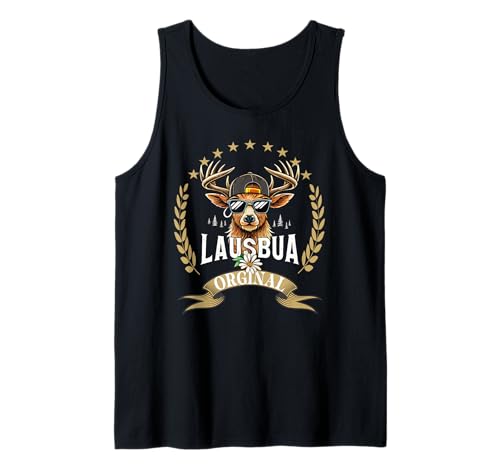 Herren Lausbua Hirsch Lederhose Kinder Trachten Herren Lausbua Tank Top von I bin a bayrischer Lausbua