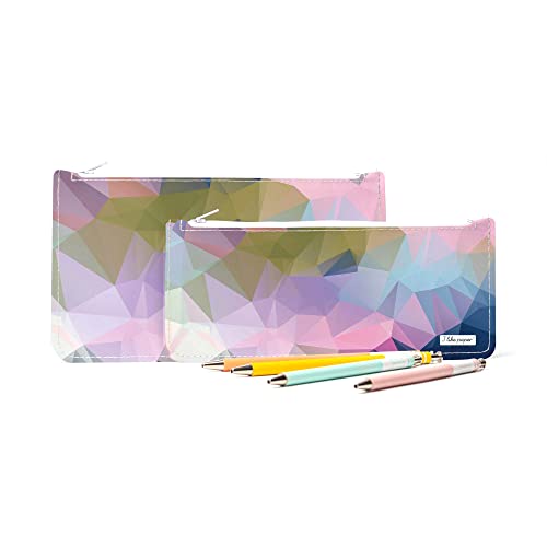 I like paper – Federmappe/Federtasche/Stiftemappe aus Tyvek® - reissfest - wasserabweisend – mit Reißverschluss/Zipper von I like paper