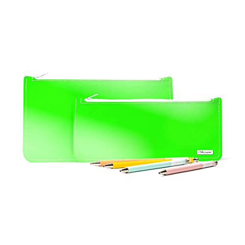 I like paper – Federmappe/Federtasche/Stiftemappe aus Tyvek® - reissfest - wasserabweisend – mit Reißverschluss/Zipper von I like paper