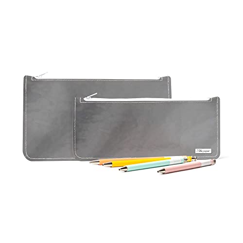 I like paper – Federmappe/Federtasche/Stiftemappe aus Tyvek® - reissfest - wasserabweisend – mit Reißverschluss/Zipper von I like paper
