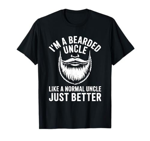 I'm A Bearded Uncle Herren-Shirt, lustiges Vintage-Vatertags-Hemd T-Shirt von I'm A Bearded Uncle Tops