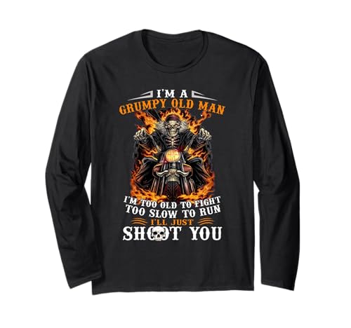 I'm A Grumpy Old Man I'm Too Old To Fight Too Slow To Run Langarmshirt I'm A Grumpy Old Man I'm Too Old To Fight Too Slow To Run Langarmshirt von I'm A Grumpy Old Man