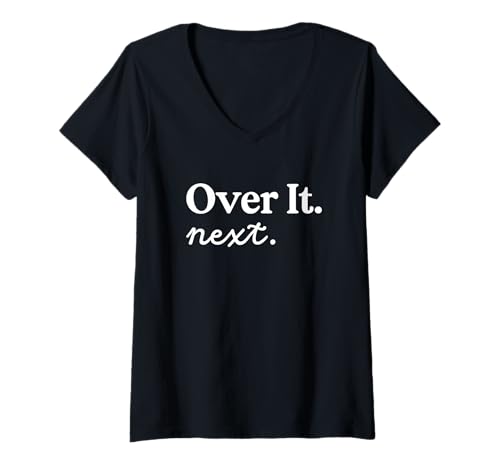 Damen Als Nächstes drüber T-Shirt mit V-Ausschnitt Damen Als Nächstes drüber T-Shirt mit V-Ausschnitt von I'm Done