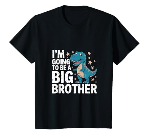 Kinder I'm Going To Be A Big Brother Cute T-Rex Dinosaurier T-Shirt von I'm Going To Be A Big Brother Cute T-Rex Dinosaur