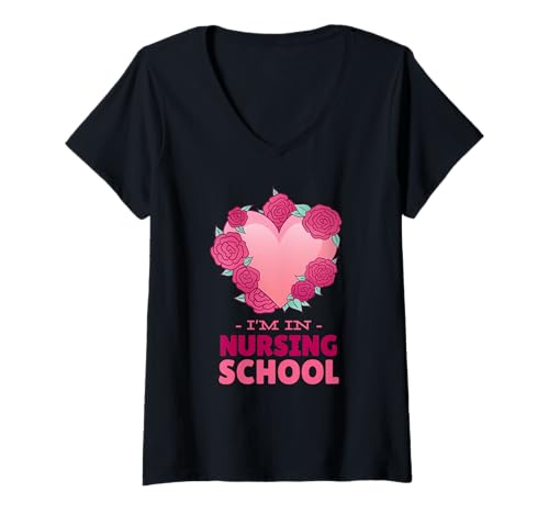 Damen I'm In Nursing School - Lustiger Krankenpflegestudent T-Shirt mit V-Ausschnitt Damen I'm In Nursing School - Lustiger Krankenpflegestudent T-Shirt mit V-Ausschnitt von I'm In Nursing School
