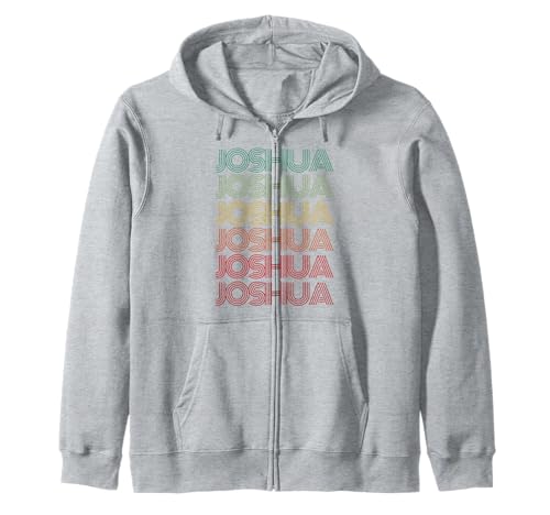 Vorname Joshua Boy Retro Personalisierter Geburtstag Vater Sohn Kapuzenjacke Vorname Joshua Boy Retro Personalisierter Geburtstag Vater Sohn Kapuzenjacke von I'm Joshua Doing Rainbow Things