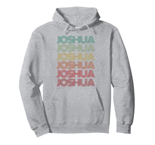 Vorname Joshua Boy Retro Personalisierter Geburtstag Vater Sohn Pullover Hoodie Vorname Joshua Boy Retro Personalisierter Geburtstag Vater Sohn Pullover Hoodie von I'm Joshua Doing Rainbow Things