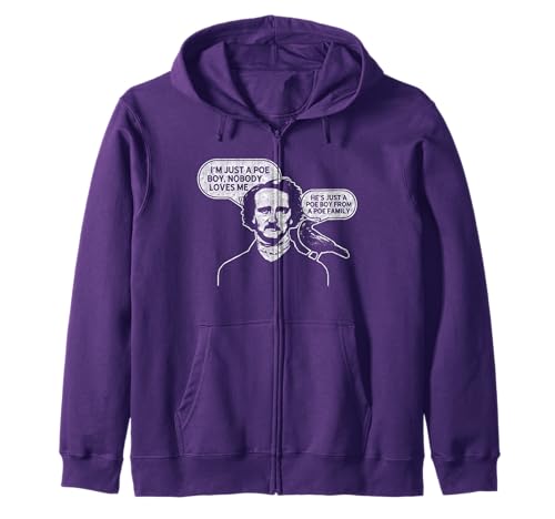 I'm Just A Poe T-Shirt für Jungen Edgar Allan Poe Raven T-Shirt Kapuzenjacke von I'm Just A Poe Boy Shirt Poe Raven