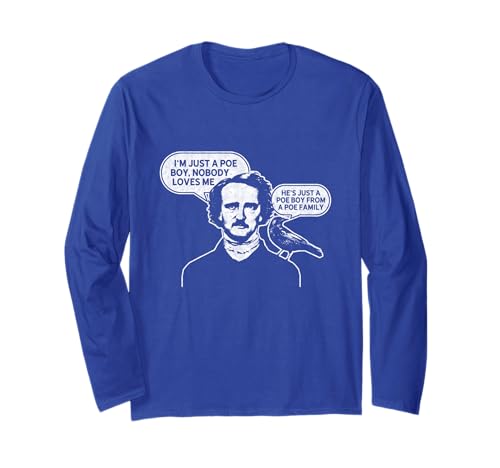 I'm Just A Poe T-Shirt für Jungen Edgar Allan Poe Raven T-Shirt Langarmshirt von I'm Just A Poe Boy Shirt Poe Raven