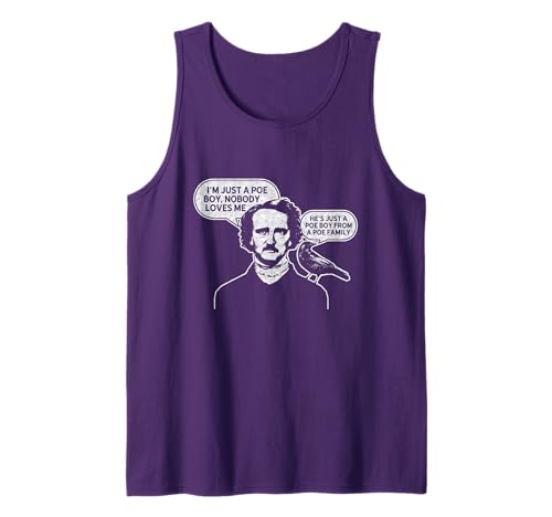 I'm Just A Poe T-Shirt für Jungen Edgar Allan Poe Raven T-Shirt Tank Top von I'm Just A Poe Boy Shirt Poe Raven