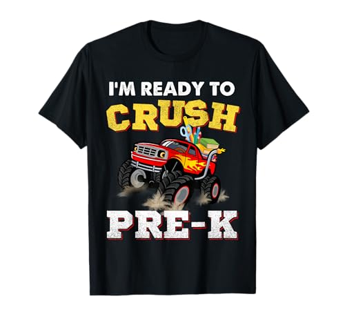 I'm Ready to Crush Pre-K Monster Truck Back to School Kids T-Shirt von I'm Ready To Crush Pre-K Truck First Day Of School
