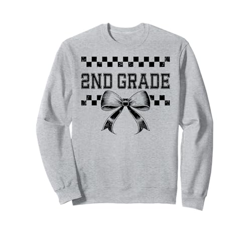 Coquette Bow, 2. Klasse, Preppy, Mädchen, Schulanfang Sweatshirt von I’m Ready for 2nd Grade Preppy Girly Coquette Bow