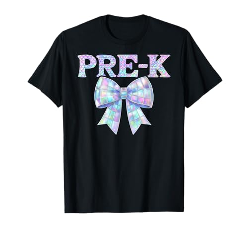 Coquette Bow Preppy Pre K Back to School Girly Girl Kid PreK T-Shirt von I’m Ready for Pre-K First Day of Pre Kindergarten
