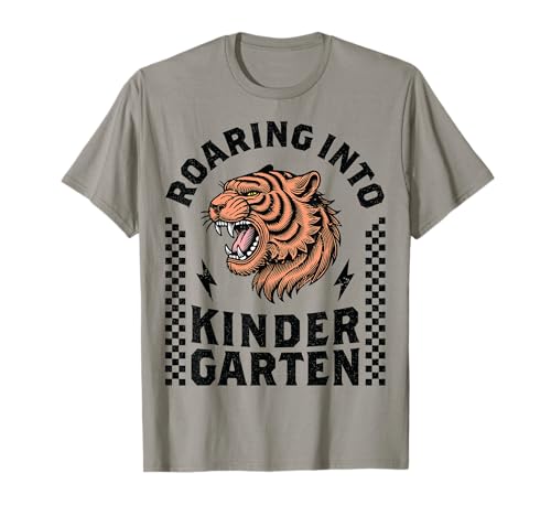 In den Kindergarten brüllen Tiger Zurück zur Schule Junge Mädchen Kinder T-Shirt von I’m Ready to Crush Kindergarten Dinosaur Tiger Boy