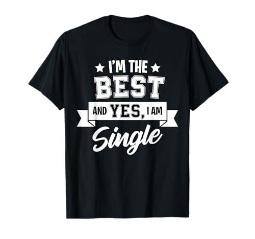 Lustiger Junggesellenabschied mit der Aufschrift "I'm The Best Man and Yes I Am Single" T-Shirt von I'm The Best Man and Yes I Am Single