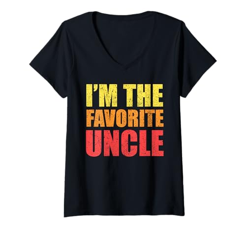 Damen Ich Bin der Lieblingsonkel Sarkastischer und lustiger Bruder T-Shirt mit V-Ausschnitt Damen Ich Bin der Lieblingsonkel Sarkastischer und lustiger Bruder T-Shirt mit V-Ausschnitt von I'm The Favorite Uncle Funny Brother Sarcasm