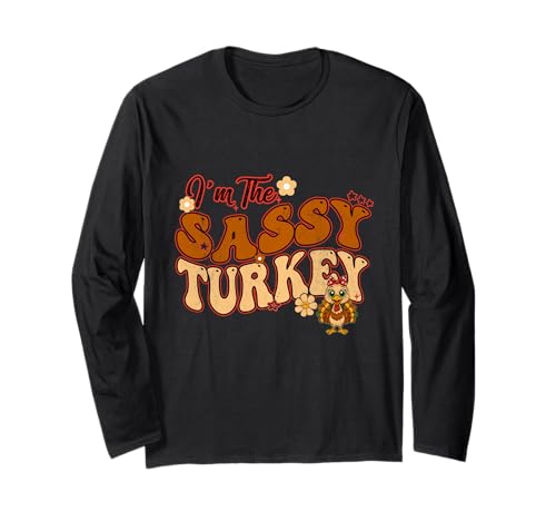 Ich Bin The Sassy Turkey Groovy Family Thanksgiving Damen Kinder Langarmshirt Ich Bin The Sassy Turkey Groovy Family Thanksgiving Damen Kinder Langarmshirt von I'm The Sassy Turkey Family Thanksgiving