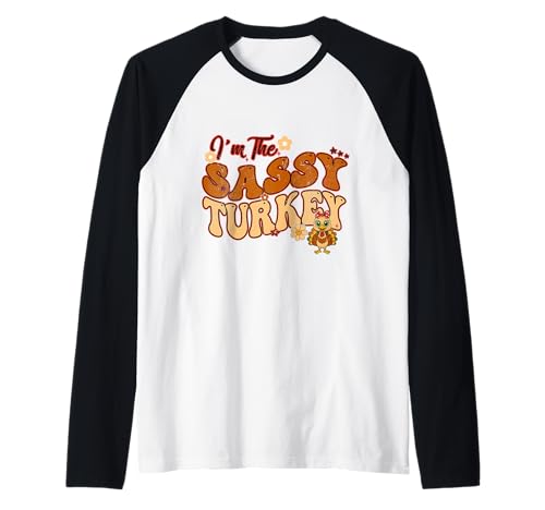 Ich Bin The Sassy Turkey Groovy Family Thanksgiving Damen Kinder Raglan Ich Bin The Sassy Turkey Groovy Family Thanksgiving Damen Kinder Raglan von I'm The Sassy Turkey Family Thanksgiving