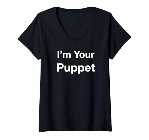 Damen I'm Your Puppet T-Shirt mit V-Ausschnitt Damen I'm Your Puppet T-Shirt mit V-Ausschnitt von I’m Your Puppet