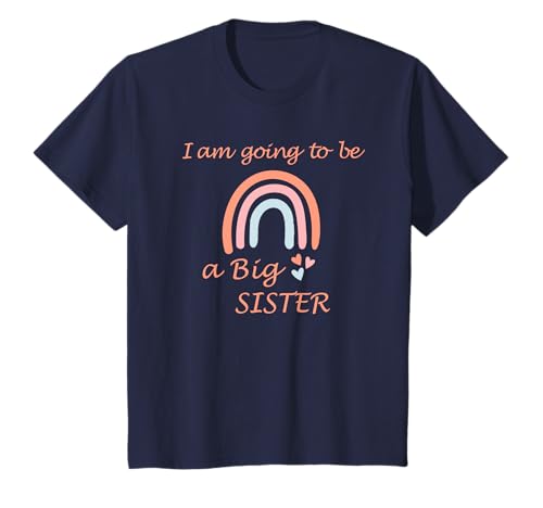 I am going to be a Big Sister 2022/2021 - Rainbow Girl T-Shirt von I'm going to be a Big Sister in 2022 baby birth