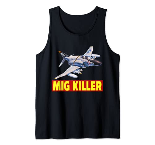 Herren Super schöner F-4 Phantom II Kampfjet, The Great Mig Killer, Tank Top Herren Super schöner F-4 Phantom II Kampfjet, The Great Mig Killer, Tank Top von I'm plane crazy. Military aviation tee's & apparel