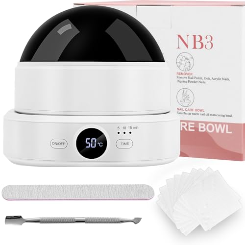 Elektrischer Nagellackentferner, Einstellbare Temperatur, Elektrischer Handeinweichschale Nail Cleaner Gel Nail Polish Remover, Entfernt Nagellack, Gel Nagellack, Acryl von I·B·N G