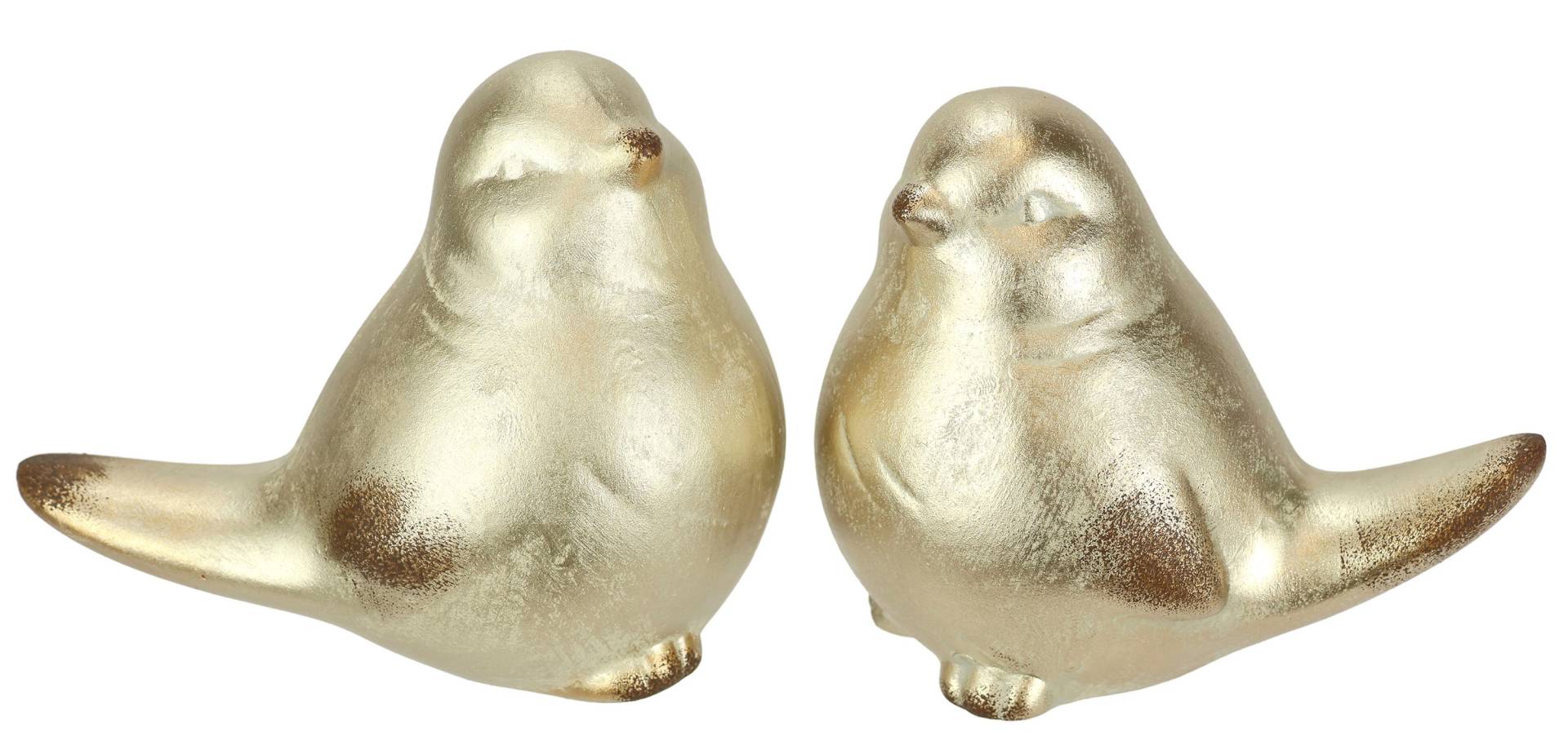 I.GE.A. Dekofigur "Vogel aus Keramik", 2er Set Ornament Statue Tierfigur Skulptur Dekovogel Vogelfigur von I.Ge.A.